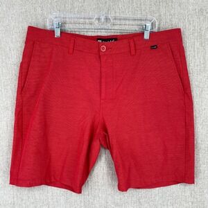 Travis Mathew Shorts Mens 40‎ Red Chino Golf Athletic Flat Front Stretch Casual